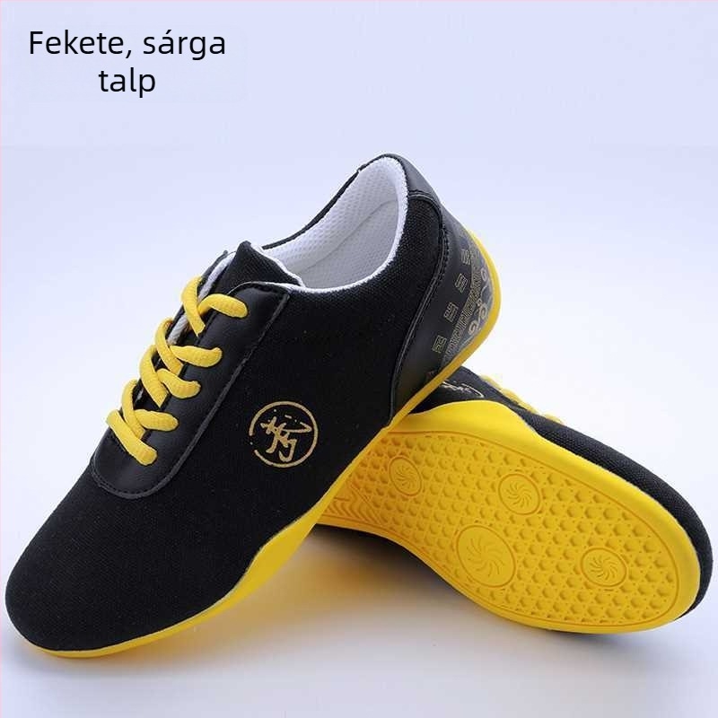 Taijiquan edzésre cipő (Felsőrész: pamut; Stílus: kínai; Termékkategória: tigrisfej cipő; Kor: 1-3 év)