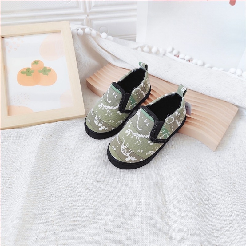 Tavaszi japán stílusú gyerek slip-on vászoncipő, puha talppal, uniszex