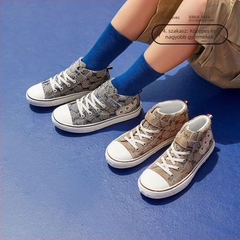 Tarannis Kids Őszi Magas Szárú Vászoncipők Fiúknak, Skate Cipők Diákoknak