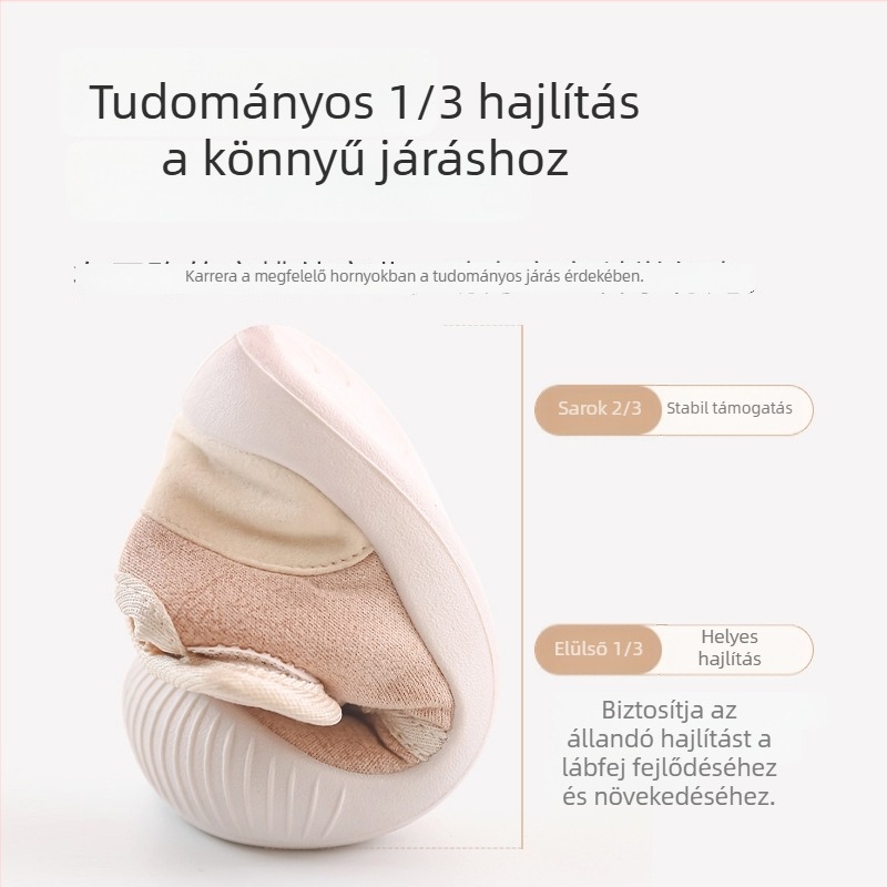 2024 téli újdonság babáknak és totyogóknak – csúszásmentes, puha talpú meleg, vastag bélelt beltéri cipő