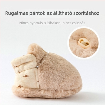 Téli bébi cipők fleece béléssel, vastag és meleg, puha talppal