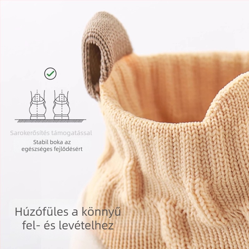 Beites Beltéri cipők babáknak, csúszásmentes, puha talppal, 12-36 hónap, uniszex