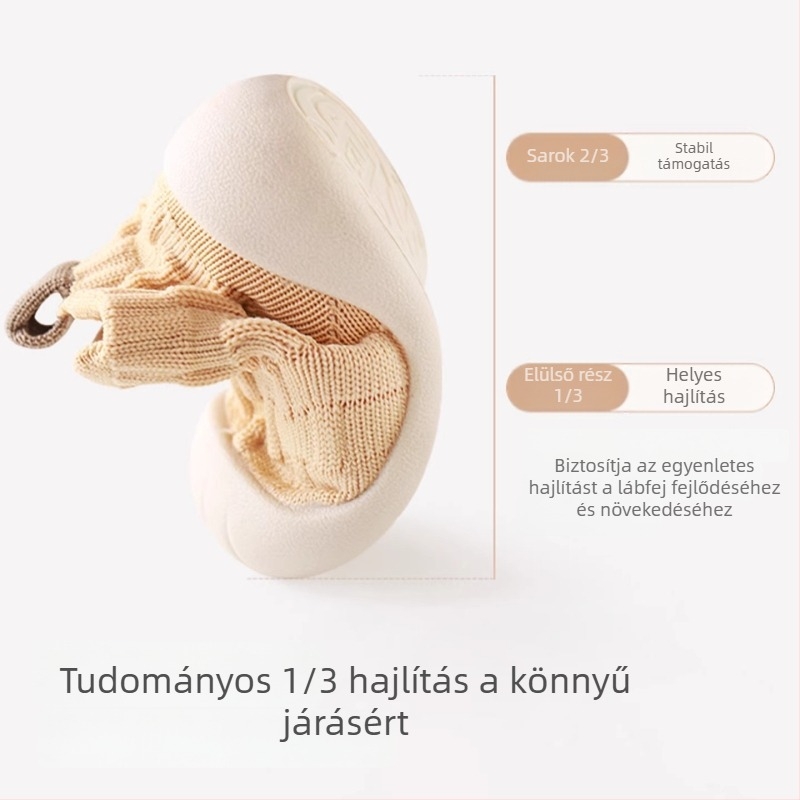 Beites Beltéri cipők babáknak, csúszásmentes, puha talppal, 12-36 hónap, uniszex