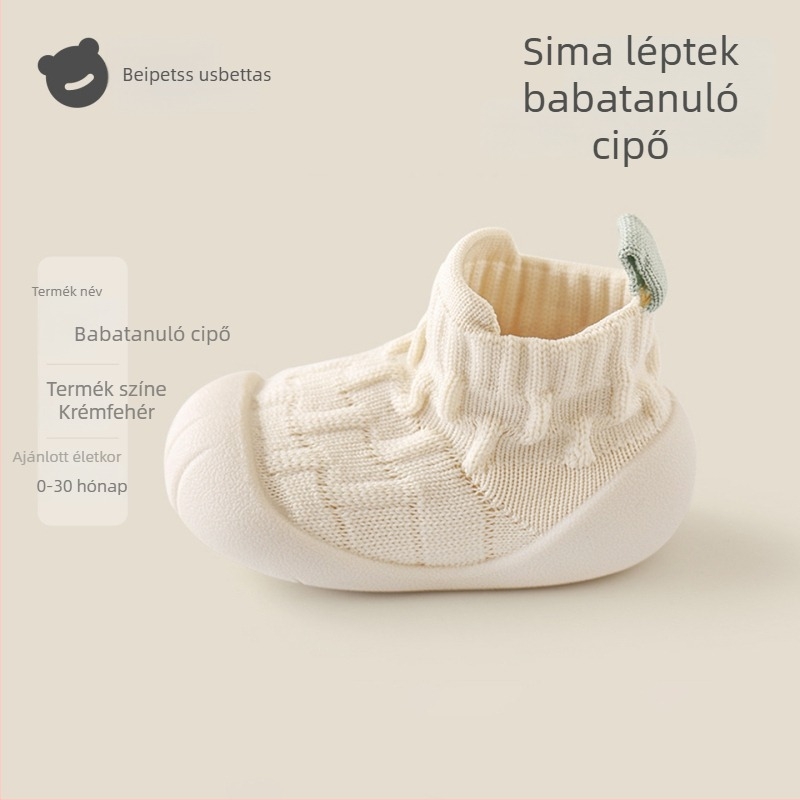 Beites Beltéri cipők babáknak, csúszásmentes, puha talppal, 12-36 hónap, uniszex