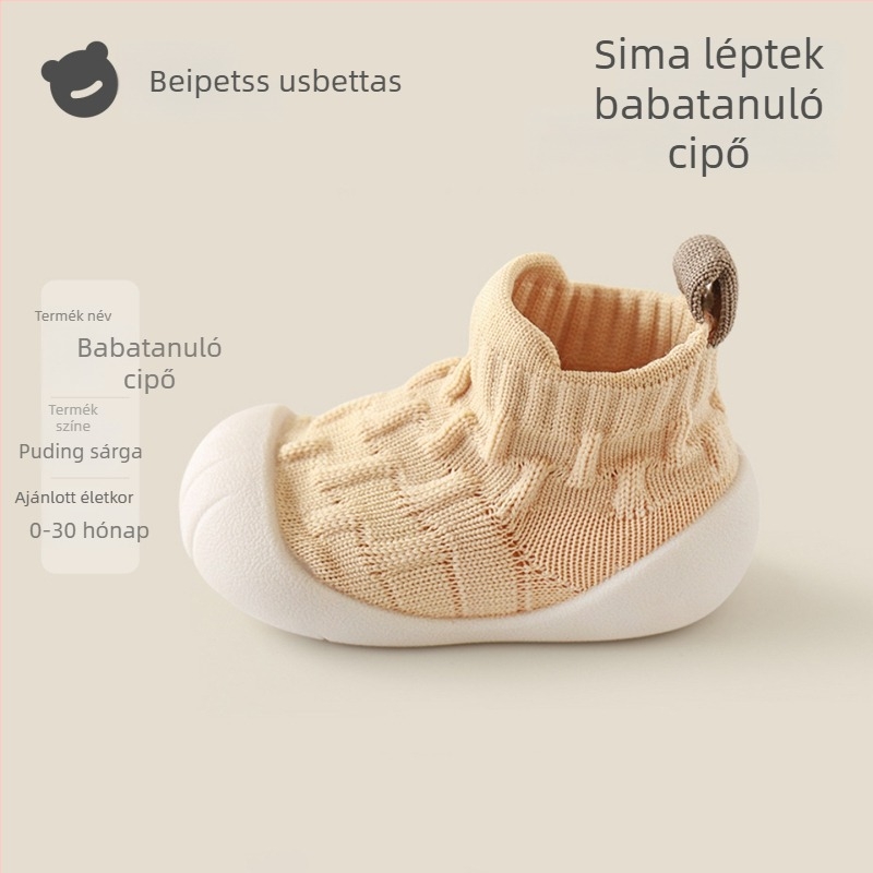 Beites Beltéri cipők babáknak, csúszásmentes, puha talppal, 12-36 hónap, uniszex