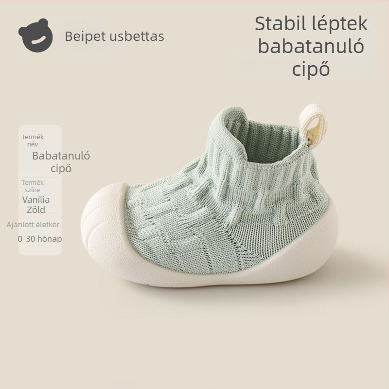 Beites Beltéri cipők babáknak, csúszásmentes, puha talppal, 12-36 hónap, uniszex
