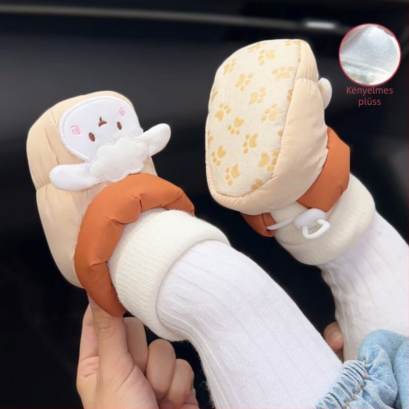 Kisgyermek cipő 6–12 hónaposoknak: puha talp, fleece bélés, vízálló pamut, csúszásmentes talp, meleg téli viselet