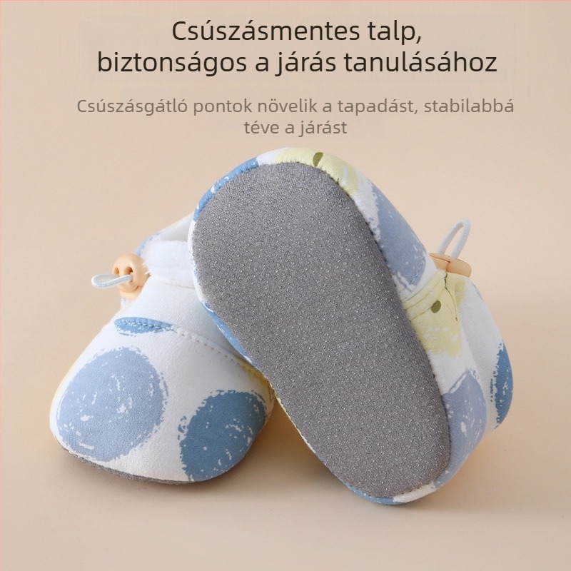 Gyerek téli cipő - uniszex, textil felső rész, vastag meleg szigetelés, csúszásmentes talp, rugalmas zárás, 12–36 hónap