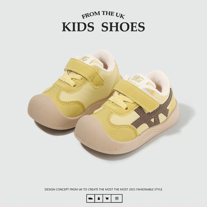Téli bébi cipő fleece béléssel, Velcro-záras, uniszex, 12–48 hónap