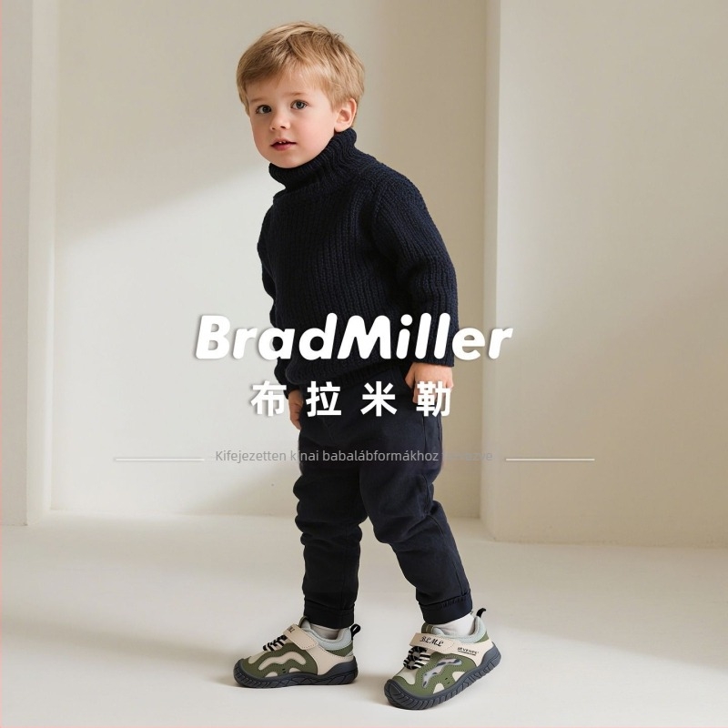Bramil 2025 téli baba cipő, Velcro zárás, bőr felső, fleece bélés, csúszásmentes puha talp, 12–36 hónap