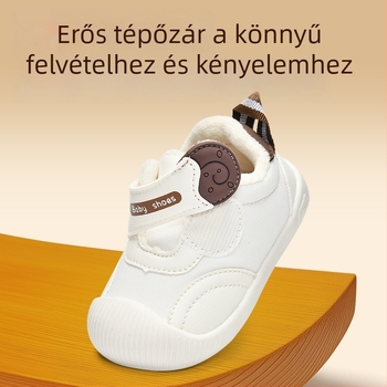 Fiúknak gyerekcipő 0-3 év, téli pamutcipő, puha talppal, csúszásmentes, fleece bélés