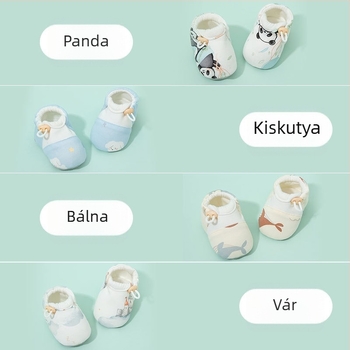 Baba járócipő, 0–12 hónap, puha talpú, uniszex, tavasz–ősz, csúszásmentes