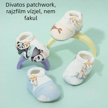 Baba járócipő, 0–12 hónap, puha talpú, uniszex, tavasz–ősz, csúszásmentes