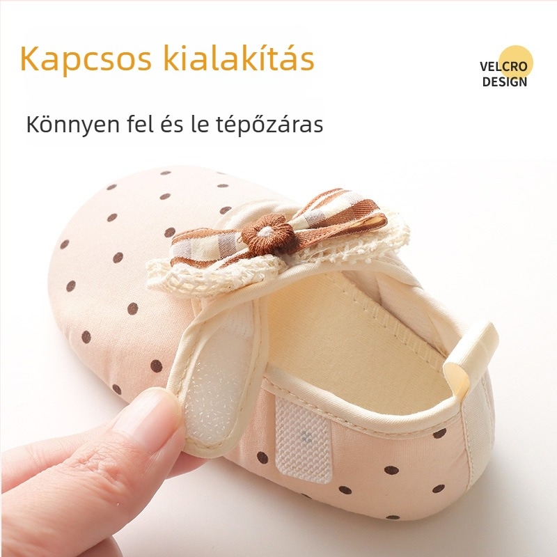 Lányoknak való vászoncipők, kockás mintázat, pamut felső rész, koreai stílus, 12–36 hónapos korosztály számára