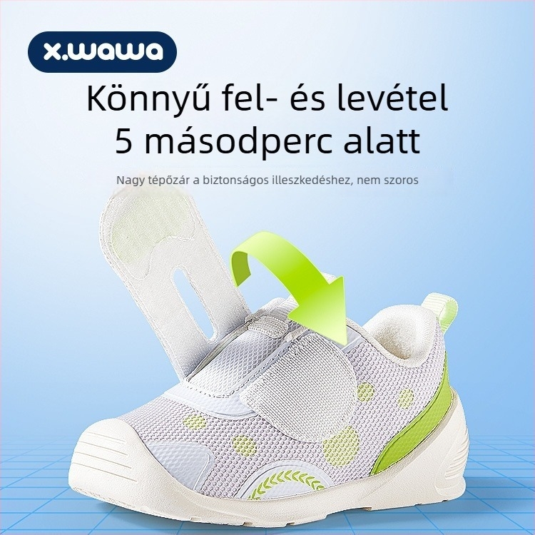 Snow Doll gyermekcipők, új őszi modell fiúknak és lányoknak, pöttyös puha talpú csúszásmentes babacipő 12–36 hónaposoknak