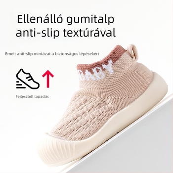 Baba- és kisgyermekcipő - hálós felsőrész, puha csúszásmentes talp, légáteresztő, vízálló, 12–36 hónap, minden évszak