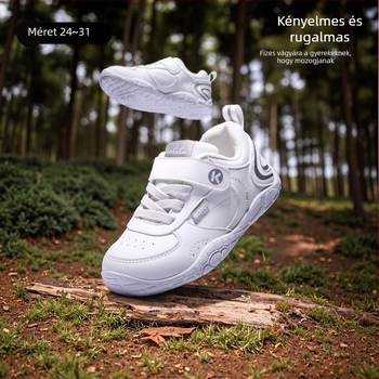 Cartoon Bunny gyerek sportcipő, műbőr felsőrész, Velcro-zár, alacsony szár, csúszásmentes talp, 12–36 hónap