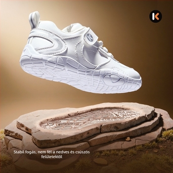 Cartoon Bunny gyerek sportcipő, műbőr felsőrész, Velcro-zár, alacsony szár, csúszásmentes talp, 12–36 hónap