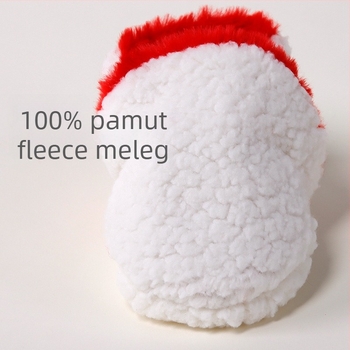 Baba melegen bélelt beltéri cipő műnyúlszőrrel, rajzolt minta, 12–36 hónap, tél, csatokkal záródó