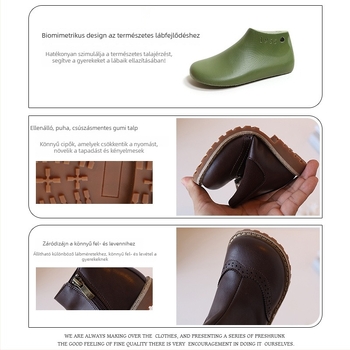 Gyerekeknek való Martin csizma, mikroszálas bőr felsőrész, gumírozott talp, oldalsó cipzár, középmagas szár, uniszex, téli–tavaszi–ősz szezonokra