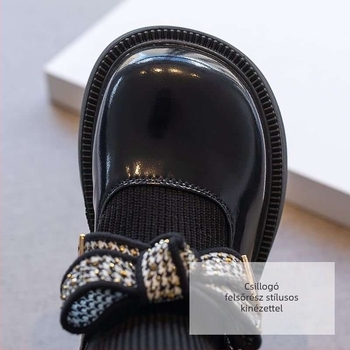 Gyerek zokniszárú csizma, Anti-slip, Felsőrész: másodlagos marhabőr, Talp: természetes gumi, 7–12 évesek számára