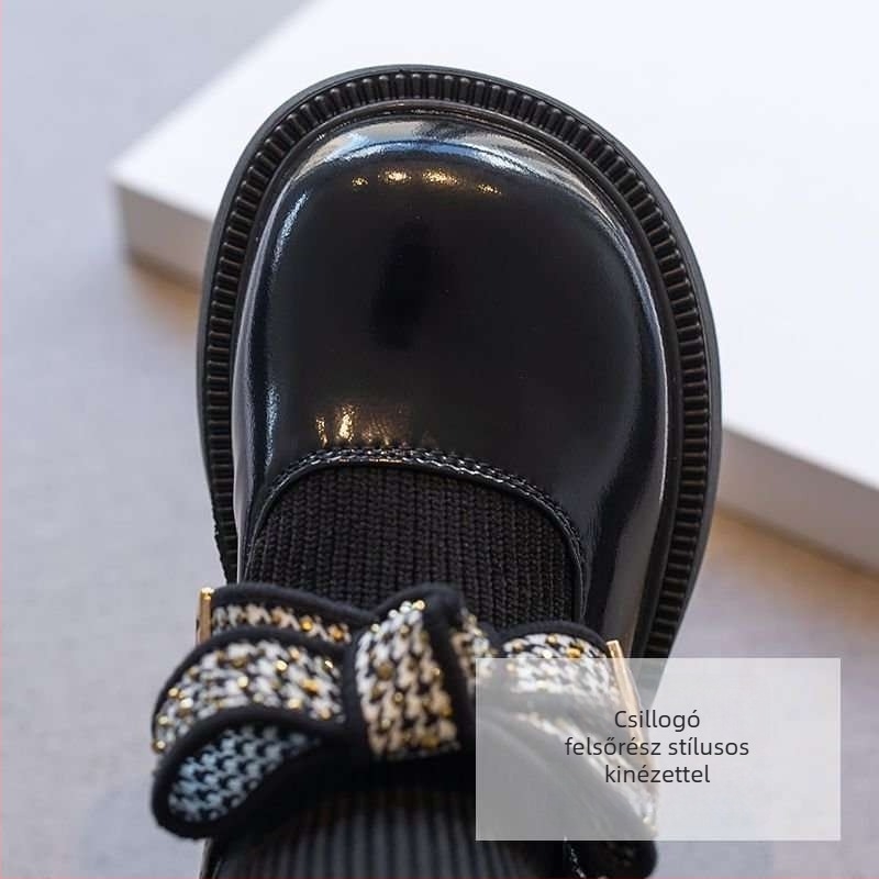 Gyerek zokniszárú csizma, Anti-slip, Felsőrész: másodlagos marhabőr, Talp: természetes gumi, 7–12 évesek számára