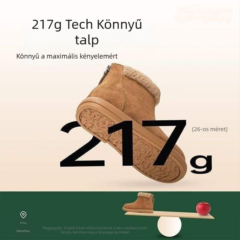 Lányok téli rövid bakancsok fleece-béléssel, velúr felsővel, gyerekeknek 1–3 évesek