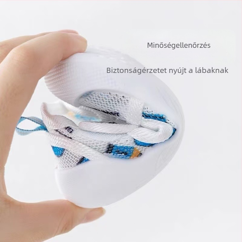 Nyári gyerek szandál Cartoon mintával, légáteresztő hálós felsőrész, puha talp, csúszásmentes, 12-36 hónap