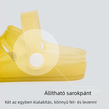 Uniszex gradient Jelly szandálok gyerekeknek, kétoldalas viseléshez, PVC felső rész és talp, mindennapi viselet 1–6 éveseknek