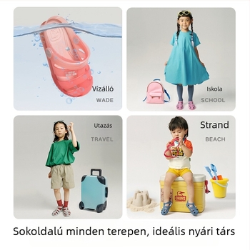 Uniszex gradient Jelly szandálok gyerekeknek, kétoldalas viseléshez, PVC felső rész és talp, mindennapi viselet 1–6 éveseknek