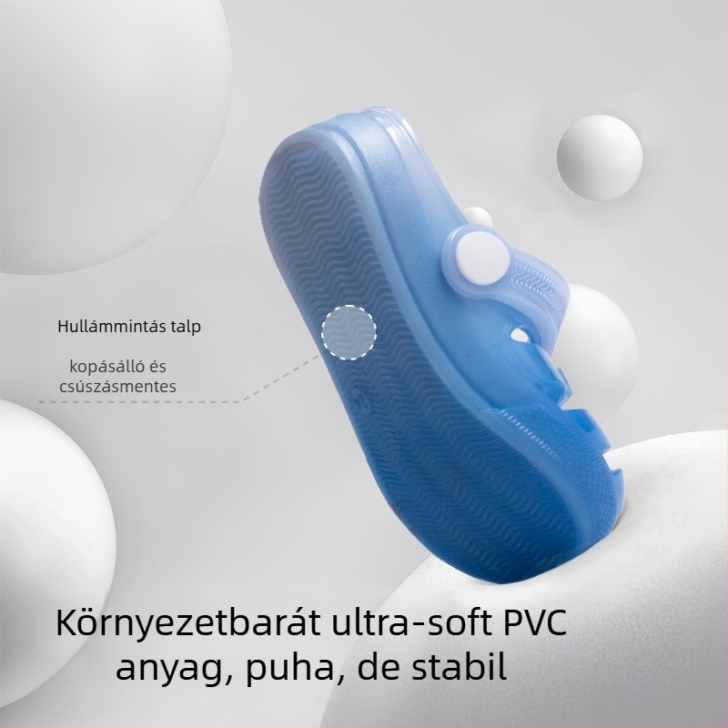 Uniszex gradient Jelly szandálok gyerekeknek, kétoldalas viseléshez, PVC felső rész és talp, mindennapi viselet 1–6 éveseknek
