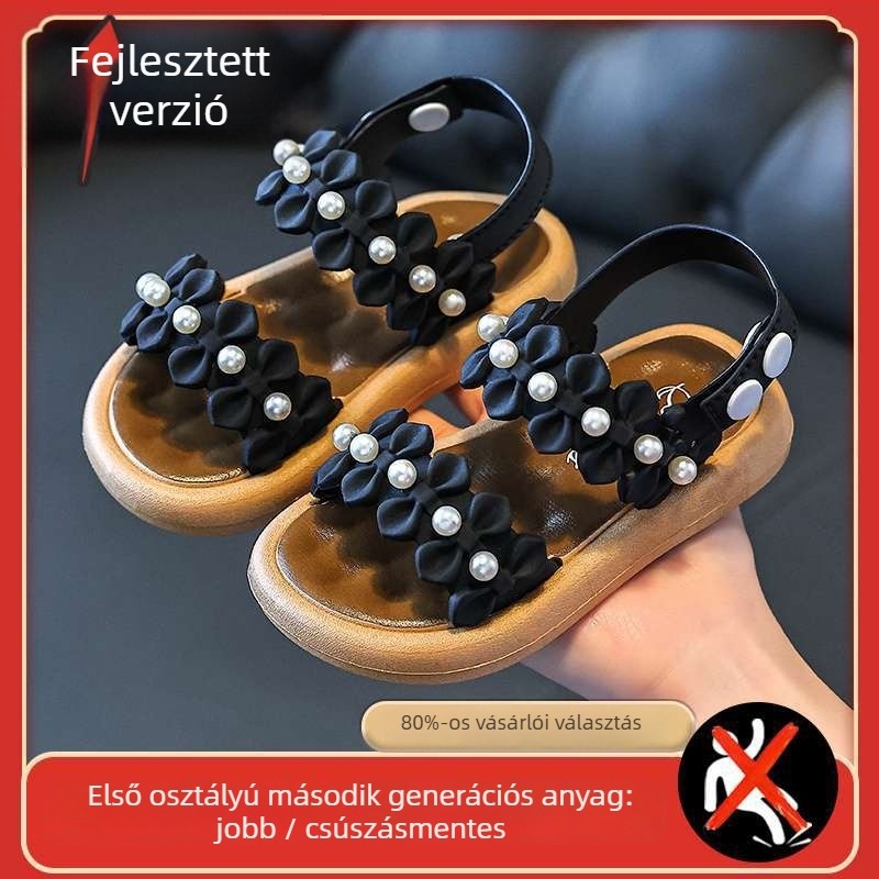 Lányoknak való PVC szandálok, csúszásmentes puha talppal, 4–6 éveseknek, Birkenstock-stílus, nyár 2025