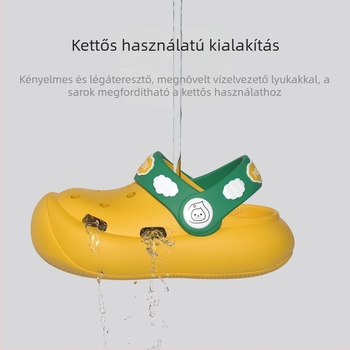 Lyukacsos nyári gyerek szandálok, lélegző EVA talppal, csúszásmentes, 1–3 éveseknek