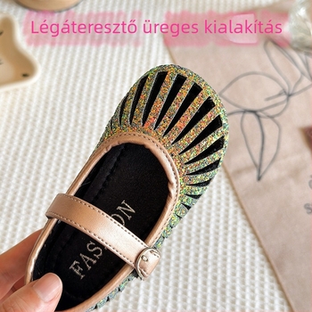 Hercegnő szandál gyerekeknek, koreai stílus, macska motívum, Velcro-zárás, felső része szintetikus bőr