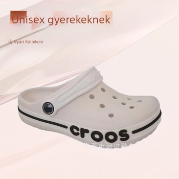 EVA anyagú gyerek strandpapucs, csúszásmentes, zárt orrú, uniszex