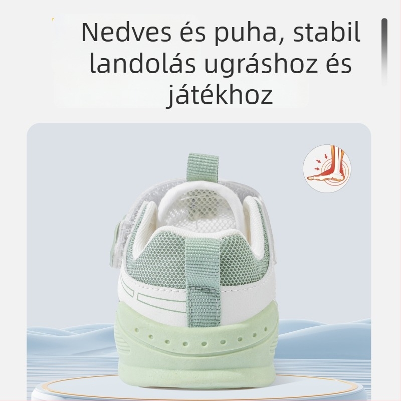 2025 nyári uniszex babasandálok 12–36 hónapos gyermekek számára, lélegző, puha talpú