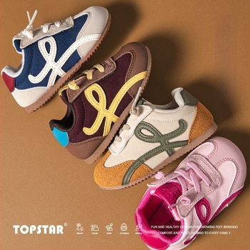 Topstar Gyermekcipők - Velcro-zárás, Puha talp, Textil felsőrész, Uniszex, 4–6 éveseknek, Eredet: Wenzhou, Zhejiang, 2025 ősz, Forrest Gump modell