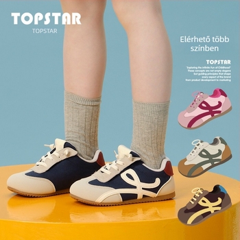 Topstar Gyermekcipők - Velcro-zárás, Puha talp, Textil felsőrész, Uniszex, 4–6 éveseknek, Eredet: Wenzhou, Zhejiang, 2025 ősz, Forrest Gump modell