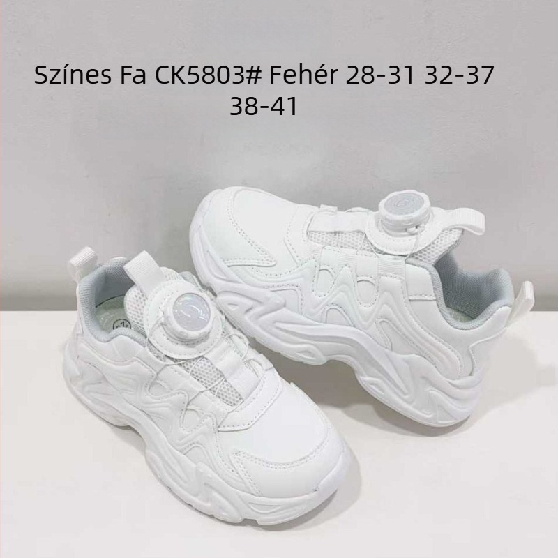 Gyerekeknek szóló mesh sportcipő gombos záródással - lélegző, könnyű, csúszásmentes, EVA talp