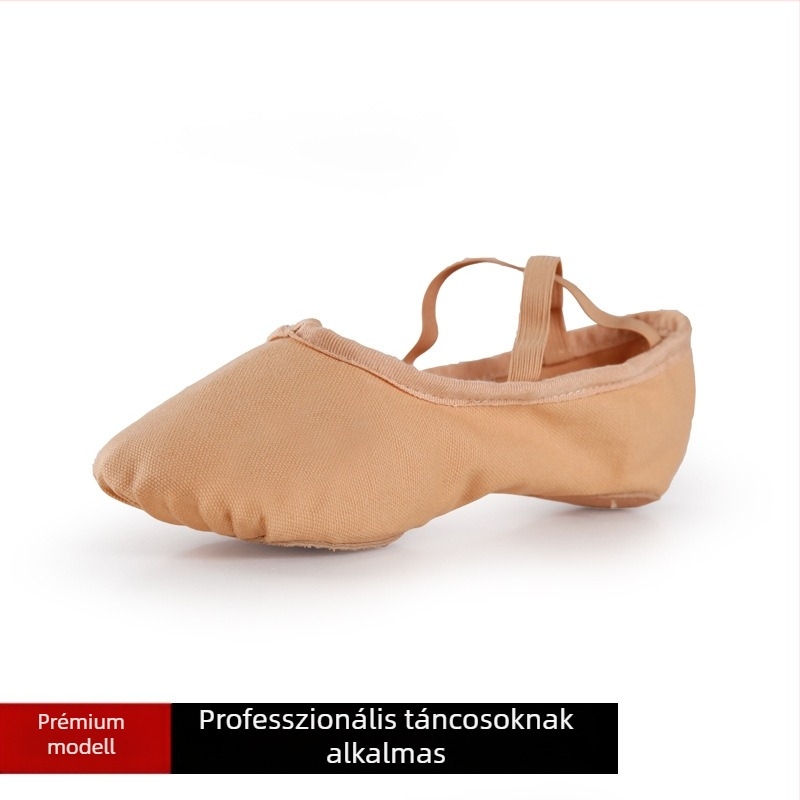 Vászon balettcipő puha talppal, macska mancsa mintával, gyerekeknek, uniszex, modell 1002F