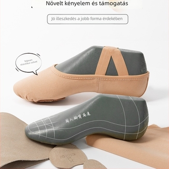 Uniszex balettcipő puha talppal kínai klasszikus tánchoz – balett gyakorlat gyerekeknek és felnőtteknek (Talp: MD; Használat: Balettgyakorlat)