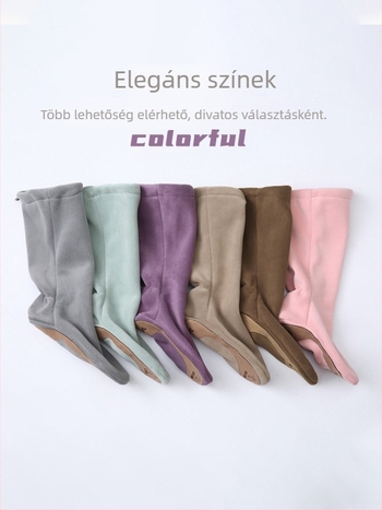 Tánc bemelegítő cipő fleece béléssel, csúszásmentes talppal, balett gyakorláshoz, felnőtt nőknek, puha talppal