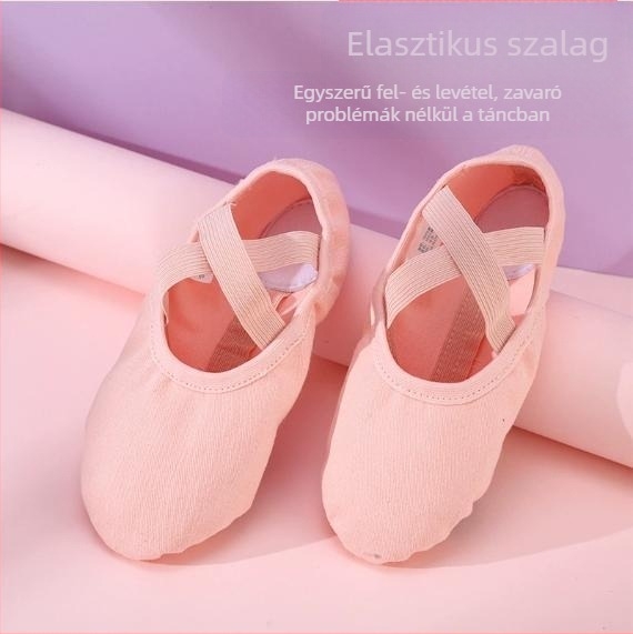 Tánc cipő – Uniszex, felnőtteknek, Lycra elasztikus felső rész, bőr talp, balett és modern tánc (Minden évszak)