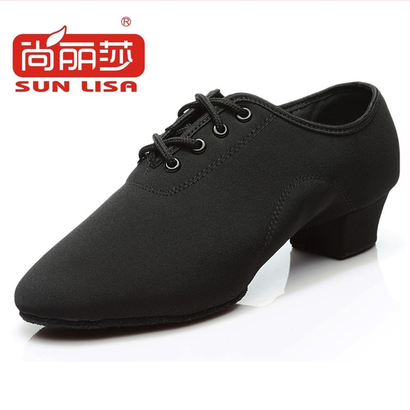 Uniszex felnőtt tánccipő – Latin és Modern Square Dance, beltéri és kültéri használatra, 3 cm sarka, hegyes orr