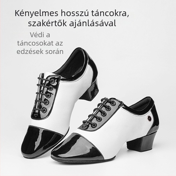 Latin tánc cipők fiúk számára, marhabőr, kompozit talp, gyerekeknek