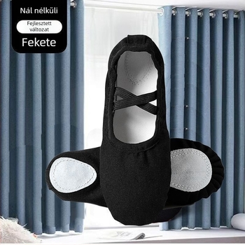 Balettcipők, vászon felsőrész, kompozit talp, lélegző, könnyű