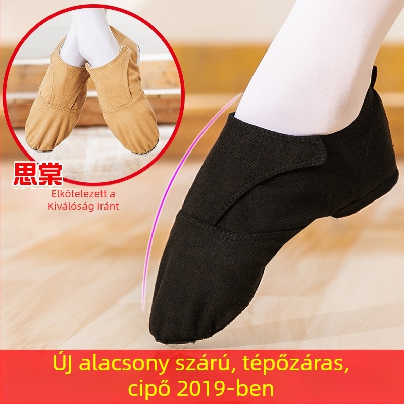 Tánccipő - Uniszex balettcipő (bőr talp; pamut felsőrész; légáteresztő; könnyű)