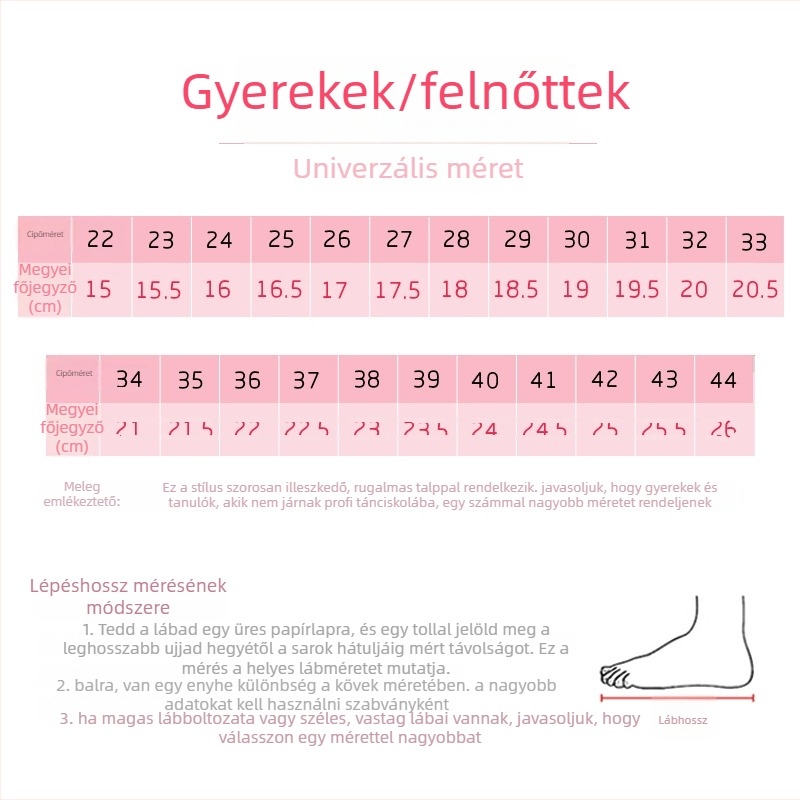 Gyerekek tánccipője (vászon felsőrész, műbőr talp, egyensúly funkció, balett)