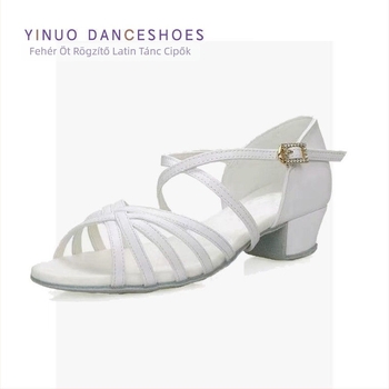 Latin tánccipők lányoknak, csúszásmentes, könnyű, lélegző, műbőr