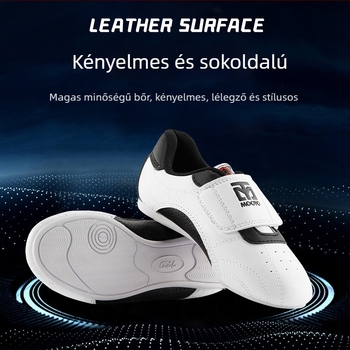 Taekwondo edzőcipő gyerekeknek és felnőtteknek – beltéri edzésre, légző, csúszásmentes, könnyű, természetes gumi talppal